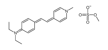 N,N-diethyl-4-[2-(1-methylpyridin-1-ium-4-yl)ethenyl]aniline,methyl sulfate Structure