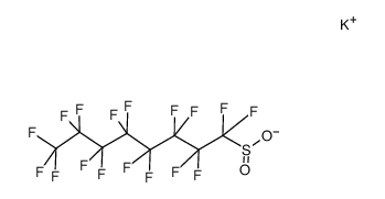 potassium n-perfluorooctanesulfinate Structure