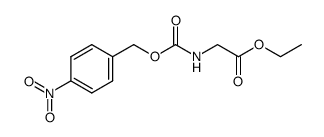 N-(4-nitrobenzyloxycarbonyl)glycine ethyl ester结构式