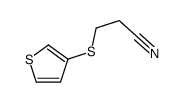 3-thiophen-3-ylsulfanylpropanenitrile Structure