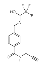 N-prop-2-ynyl-4-[[(2,2,2-trifluoroacetyl)amino]methyl]benzamide结构式