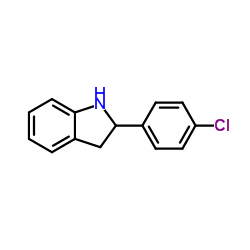 2-(4-Chlorophenyl)indoline Structure