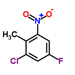 2-氯-4-氟-6-硝基甲苯结构式