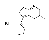 5-[(E)-but-1-enyl]-3-methyl-3,4,6,7-tetrahydro-2H-cyclopenta[b]pyridine,hydrochloride结构式