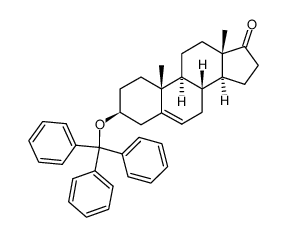 3β-trityloxy-androst-5-en-17-one Structure