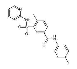 4-methyl-N-(4-methylphenyl)-3-(pyridin-2-ylsulfamoyl)benzamide结构式
