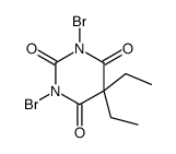 1,3-dibromo-5,5-diethyl-1,3-diazinane-2,4,6-trione Structure