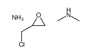 azane,2-(chloromethyl)oxirane,N-methylmethanamine structure