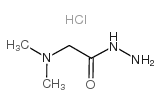 N,N-dimethylaminoacetohydrazide monohydrochloride Structure