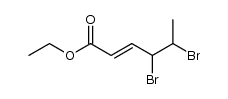 4,5-dibromo-hex-2-enoic acid ethyl ester结构式