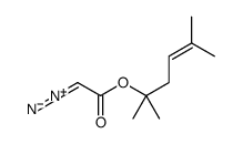 2-diazonio-1-(2,5-dimethylhex-4-en-2-yloxy)ethenolate结构式