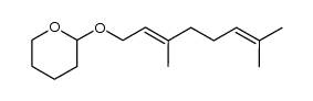 3,7-dimethyl-1-[(tetrahydro-2H-pyran-2-yl)oxy]-(E)-2,6-octadiene Structure