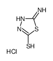 5-amino-3H-1,3,4-thiadiazole-2-thione,hydrochloride Structure