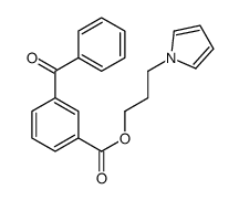 3-pyrrol-1-ylpropyl 3-benzoylbenzoate Structure