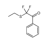 Ethanone, 2-(ethylthio)-2,2-difluoro-1-phenyl- (9CI)结构式