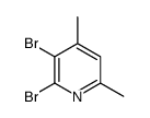 2,3-Dibromo-4,6-dimethylpyridine Structure