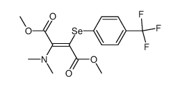 (E)-2-Dimethylamino-3-(4-trifluoromethyl-phenylselanyl)-but-2-enedioic acid dimethyl ester Structure