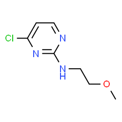 4-氯-N-(2-甲氧基乙基)嘧啶-2-胺结构式