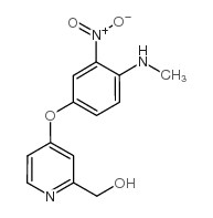 4-[4-(甲氨基)-3-硝基苯氧基]-2-吡啶甲醇结构式