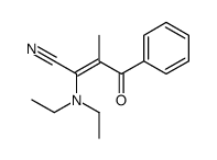 2-(diethylamino)-3-methyl-4-oxo-4-phenylbut-2-enenitrile Structure