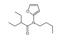 N-butyl-2-ethyl-N-(furan-2-yl)butanamide结构式