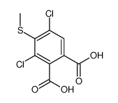 3,5-dichloro-4-methylsulfanylphthalic acid结构式