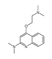 4-[2-(dimethylamino)ethoxy]-N,N-dimethylquinolin-2-amine结构式