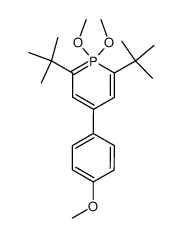 2,6-di-tert-butyl-1,1-dimethoxy-4-(4-methoxy-phenyl)-1λ5-phosphinine Structure