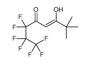 1,1,1,2,2,3,3-heptafluoro-6-hydroxy-7,7-dimethyloct-5-en-4-one结构式
