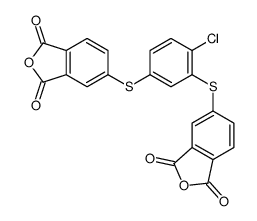 5-[4-chloro-3-[(1,3-dioxo-2-benzofuran-5-yl)sulfanyl]phenyl]sulfanyl-2-benzofuran-1,3-dione Structure