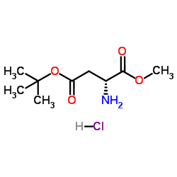 (R)-4-叔丁基 1-甲基 2-氨基琥珀酸酯 盐酸盐结构式