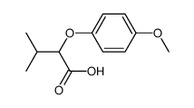 2-(4-methoxyphenoxy)-3-methylbutanoic acid Structure
