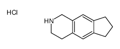 2,3,4,6,7,8-hexahydro-1H-cyclopenta[g]isoquinoline,hydrochloride结构式