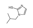 1-Isobutyl-1H-imidazole-2-thiol结构式