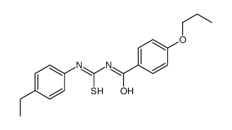 N-[(4-ethylphenyl)carbamothioyl]-4-propoxybenzamide结构式