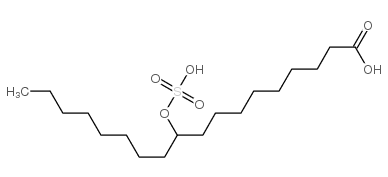 10-(sulphooxy)octadecanoic acid Structure