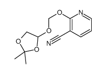 2-[(2,2-dimethyl-1,3-dioxolan-4-yl)oxymethoxy]pyridine-3-carbonitrile Structure