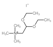 Ethanaminium,2,2-diethoxy-N,N,N-trimethyl-, iodide (1:1) Structure