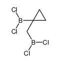 dichloro-[(1-dichloroboranylcyclopropyl)methyl]borane结构式
