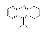 9-dimethoxymethyl-1,2,3,4-tetrahydro-acridine结构式