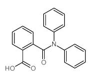 2-(diphenylcarbamoyl)benzoic acid结构式