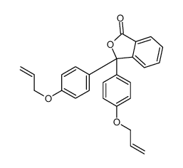 3,3-bis(4-prop-2-enoxyphenyl)-2-benzofuran-1-one结构式