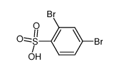 2,4-dibromo-benzenesulfonic acid Structure