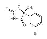 2,4-Imidazolidinedione,5-(3-bromophenyl)-5-methyl- Structure