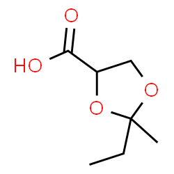 1,3-Dioxolane-4-carboxylicacid,2-ethyl-2-methyl-(9CI)结构式
