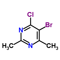 5-溴-4-氯-2,6-二甲基嘧啶结构式