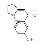 1-(3-methylphenyl)-2-(1-methylpyrrolidin-2-ylidene)ethanone结构式