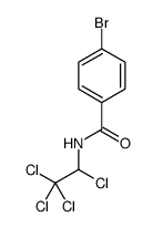 4-bromo-N-(1,2,2,2-tetrachloroethyl)benzamide Structure