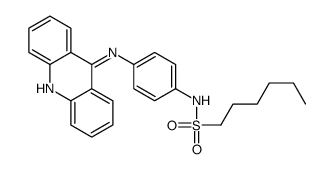 N-[4-(acridin-9-ylamino)phenyl]hexane-1-sulfonamide Structure