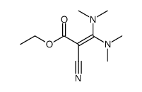 2-Cyan-3,3-bis-(dimethylamino)-acrylsaeure-ethylester结构式